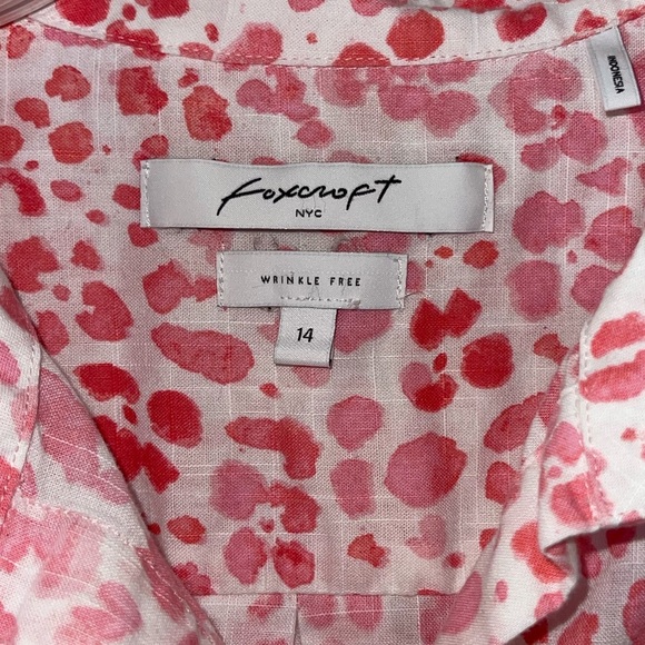 Cotton Pink Leopard Print Blouse - Picture 3 of 6